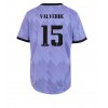 Real Madrid Federico Valverde #15 Bortedrakt Kvinner 2022-23 Kortermet